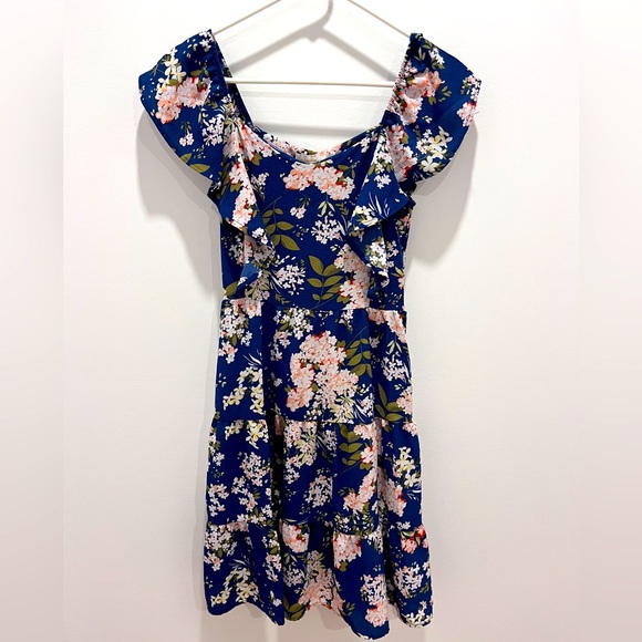 XS Monteau navy floral dress - Picture 1 of 1